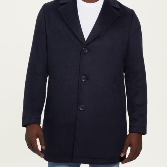 Navy Dressy Coat - Picture 1 of 2
